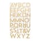 12 Pack: Gold Glitter Block Alphabet Stickers by Recollections™